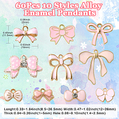 60шт 10 стиля подвески из сплава с эмалью&nbsp;ENAM-CJ0006-32