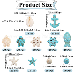 Наборы для самостоятельного изготовления бижутерии на морскую тематику DIY-SC0030-40