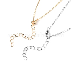 10 шт. 2 цвета железный кабель цепи ожерелья для мужчин женщин MAK-YW0001-03