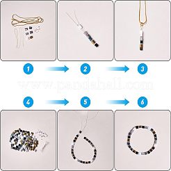 240шт 6 цвета гальванических стеклянных бусин SEED-NB0001-22