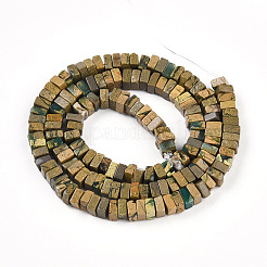 Нити бусин из натурального камня вердит G-T140-51