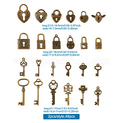 Сплавочные подвески тибетского стиля TIBEP-KS0001-04AB-NF