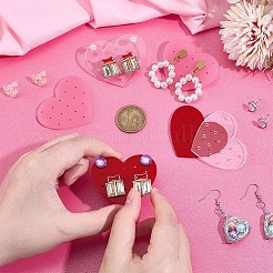 36шт. 3-х цветная акриловая демонстрационная доска для сережек&nbsp;EDIS-PH0001-96