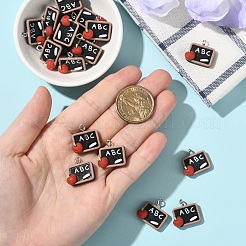 20 шт. подвески из непрозрачной смолы на тему учебы&nbsp;RESI-YW0004-52