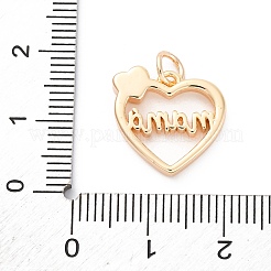 Латунные эмалевые подвески ко дню матери&nbsp;X-KK-D360-21G-02