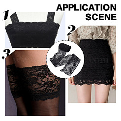 Нейлоновая веерная лента с вышивкой OCOR-WH0078-181