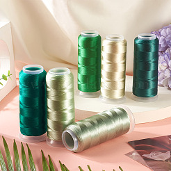 6 рулон велюровых ниток для вязания крючком 6 цветов&nbsp;AJEW-TA0002-76