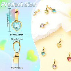 12 шт. 12-цветные подвески из нержавеющей стали 304 с ионным покрытием (IP)&nbsp;STAS-CJ0002-97