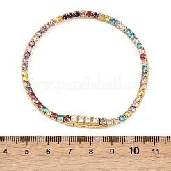 925 теннисный браслет из стерлингового серебра с микропаве из кубических цирконий для женщин&nbsp;BJEW-C117-01B-G01