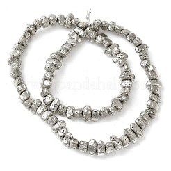 Гальванические бусины из натуральной лавы G-L606-D02-01C