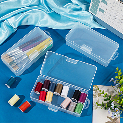 Мини-ящики для хранения инструментов из полупрозрачного пластика с откидной крышкой&nbsp;CON-WH0086-170C