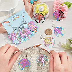 Ионное покрытие (ip) 201 нержавеющая сталь филигранные подвески запирающиеся маркеры стежков HJEW-PH01562