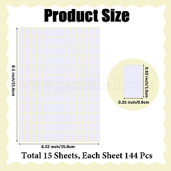 15 лист самоклеящейся чистой бумаги для наклеек STIC-WH20010-02A