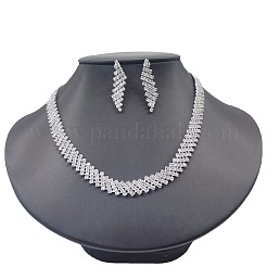 Комплекты украшений из хрусталя и латунных страз FS-WGCC0E6-02