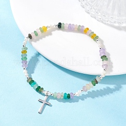 Браслеты с подвесками из нержавеющей стали 304&nbsp;BJEW-JB13112-01