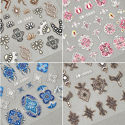 4 шт. 4 цвета 5D ПВХ наклейки для ногтей анаглифные наклейки&nbsp;MRMJ-SP0001-14