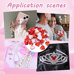 72шт 2 цвета стеклянные кабошоны со стразами RGLA-FG0001-22