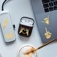 Никелевые декоративные наклейки DIY-WH0450-172