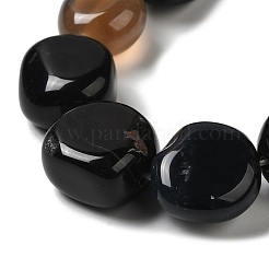 Натуральный черный агат бисер нитей&nbsp;G-H295-D01-08