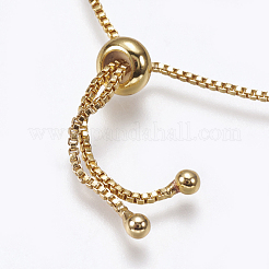 Регулируемые латунные браслеты Боло BJEW-G593-11G