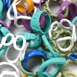 Кольца манжеты из сплава RJEW-MSMC002-12