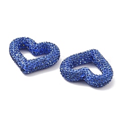 Бусины из полимерной глины в форме сердца со стразами&nbsp;CLAY-NH0001-09A-07