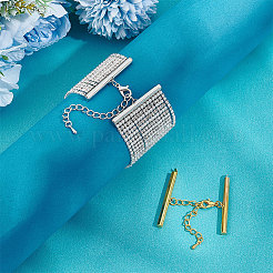 20шт 2-х цветный железный удлинитель цепи&nbsp;IFIN-UN0001-09