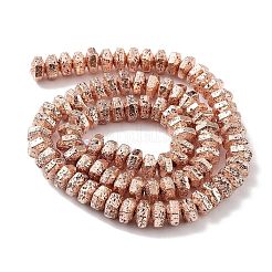 Гальванические бусины из натуральной лавы G-H303-A03-RG