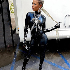 Крест сплав кристалл горный хрусталь сексуальное ожерелье талия тело цепи FS-WGA6D80-01