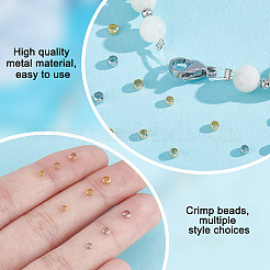 Зажимные бусины из латуни&nbsp;KK-PH0010-96