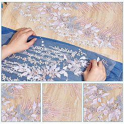 2 шт. 2 стиля цветочный узор полиэстер кружево компьютерная вышивка орнамент аксессуары&nbsp;DIY-NB0014-56C