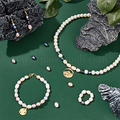 120 шт. 6 вида жемчужных бусин с большим отверстием PEAR-PH0001-13