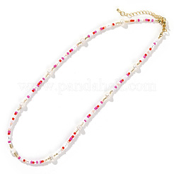 Французские ожерелья из искусственного жемчуга и стеклянных бусин IC6736-1