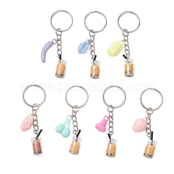 Стеклянные фрукты с бутылками брелки&nbsp;KEYC-JKC01326