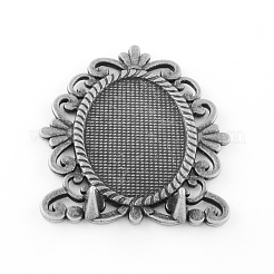 Настройки кабошон из тибетского сплава TIBEP-S293-081AS-LF