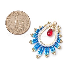 Подвески-слезинки из стекла ручной работы&nbsp;PALLOY-MZ00390-02