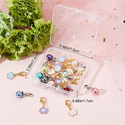 12 шт. подвеска в виде овцы из сплава и эмали HJEW-SC0001-22