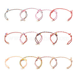 36шт 12 цвета поликоттоновый шнур для изготовления браслетов&nbsp;BJEW-TAC0053