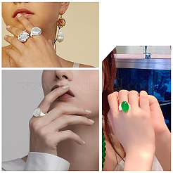 16 шт. 4 регулируемых размера латунных колец для пальцев KK-CA0002-22S