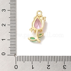 Подвески из латуни с прозрачным фианитом KK-G499-12G