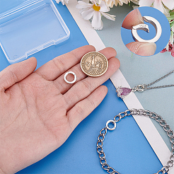 3 шт. 3 стиля 925 застежки-пружинки из стерлингового серебра&nbsp;STER-PH0003-25