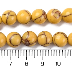 Синтетических нитей бирюзовые бусы G-L605-G01-03C