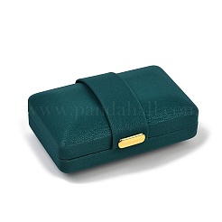 Прямоугольные коробки для хранения колец из искусственной кожи CON-Z009-01A-01
