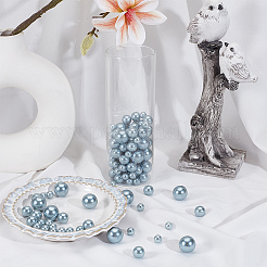 150 шт. 3 стиля АБС пластик имитация жемчуга круглые бусины&nbsp;KY-SP0001-63C