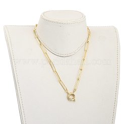 Колье из медной скрепки&nbsp;NJEW-JN03066-01