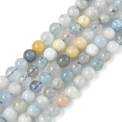 Природные Аквамарин бисер нитей&nbsp;G-D327-A01-5mm