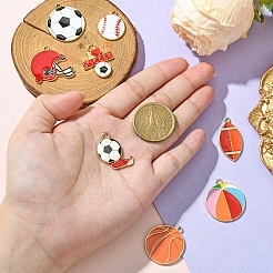 8шт 8 стиля подвески из сплава с эмалью&nbsp;ENAM-YW0004-26