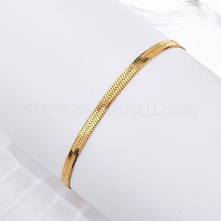 Ионное покрытие (ip) браслеты из нержавеющей стали 304 BJEW-D418-01G