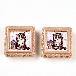 Непрозрачная смола декодирует кабошоны&nbsp;RESI-N039-130