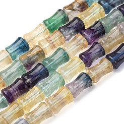 Природных красочные флюорита бисер нитей G-H051-B01-02